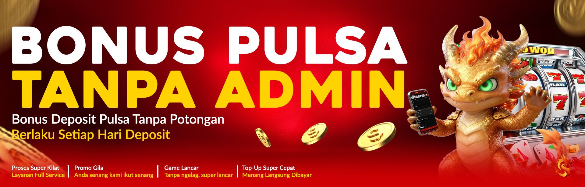DEPOSIT PULSA TANPA POTONGAN